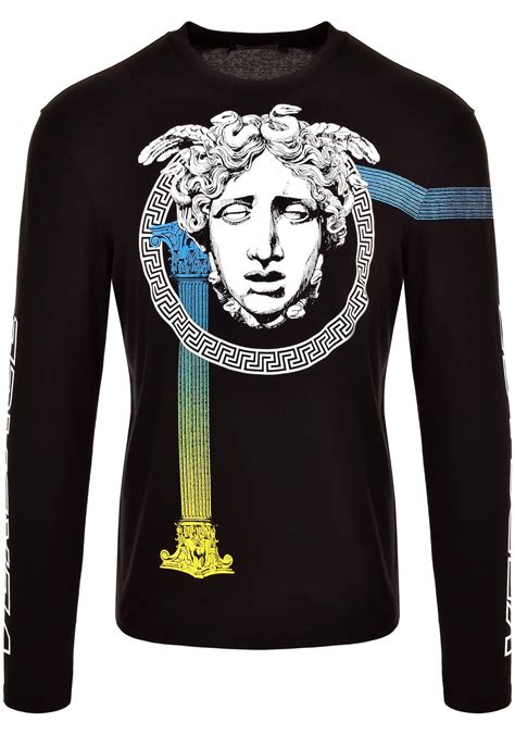 versace uomo tshirt|versace long sleeve t shirts.